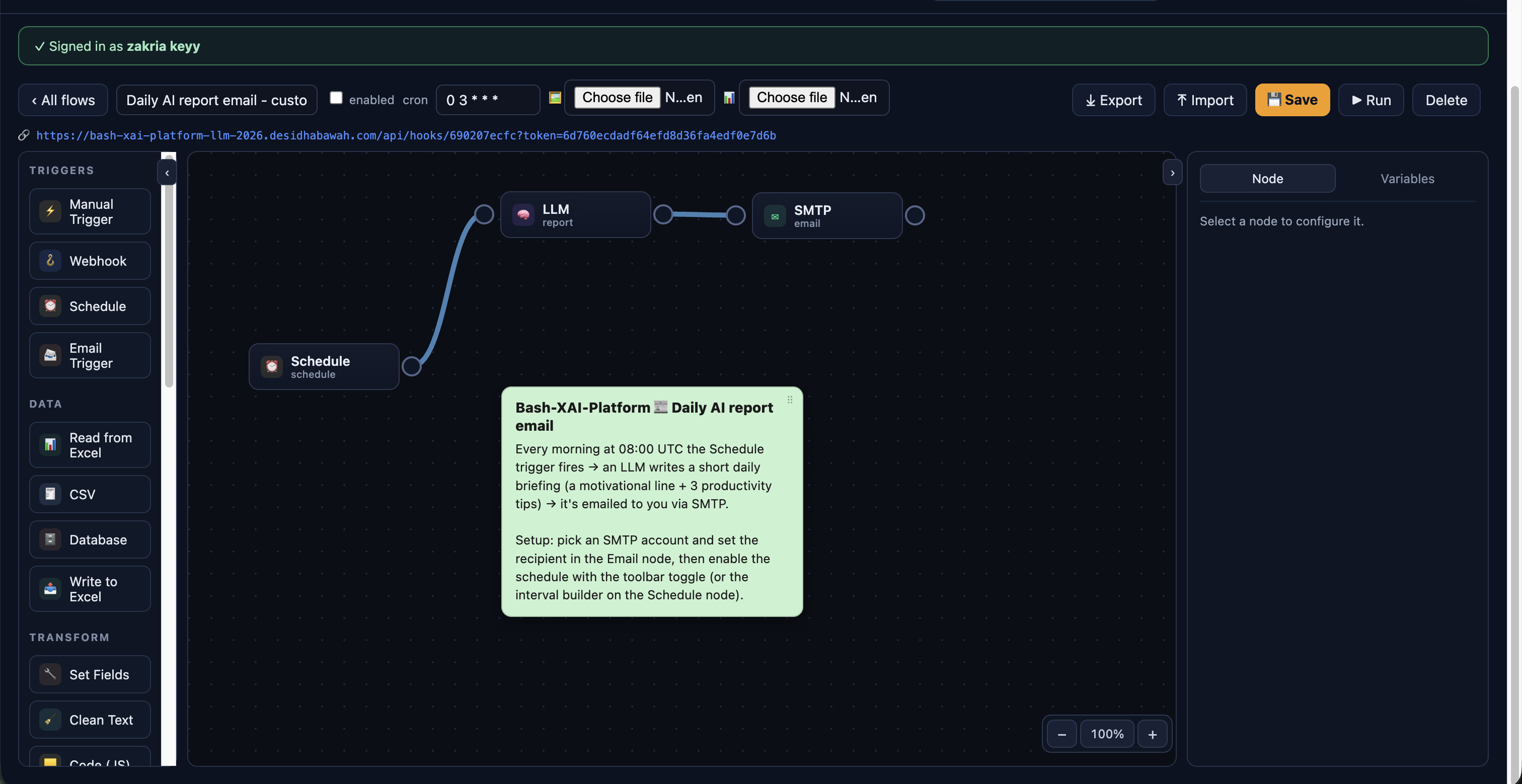 Bash XAI Platform — Layered LLM Platform