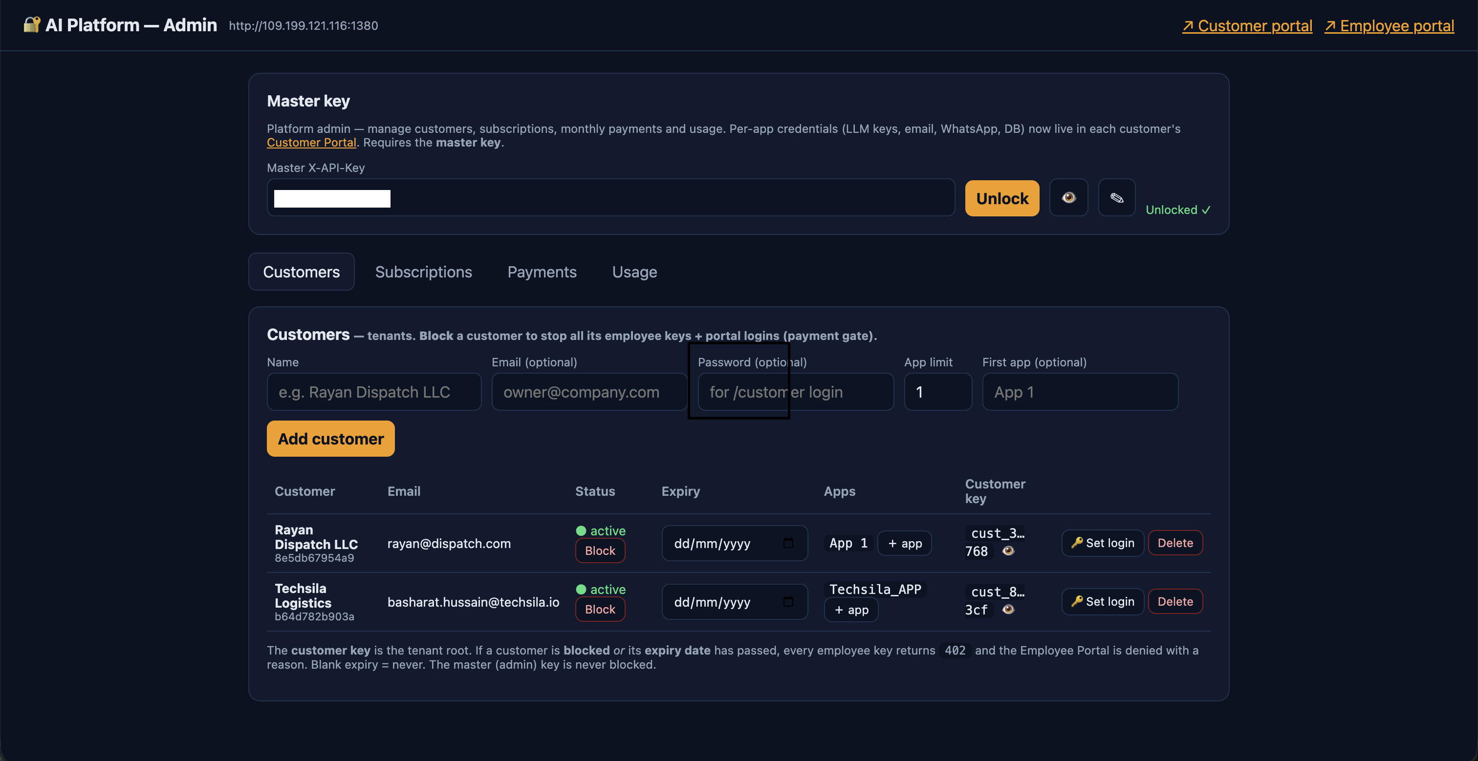 Bash XAI Platform — Layered LLM Platform screenshot 1